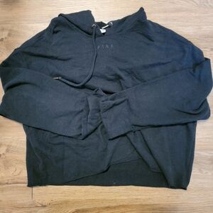 Pink Victoria Secret Black Hoodie Sz Large